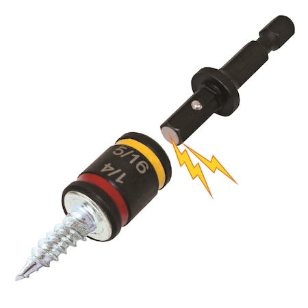 Malco Malco C-RHEX 1/4 and 5/16 in. Reversible Magnetic Hex Nut Driver 2 in. L IMSHC